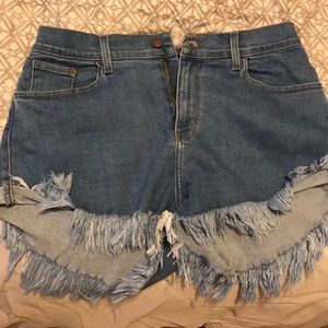 Fashion Nova frayed shorts
